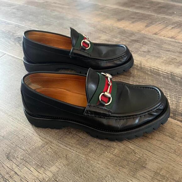 Gucci Leather Loafers • Silver Horsebit • Men’s 5.5 (Fits US 7.5) - Picture 5 of 5